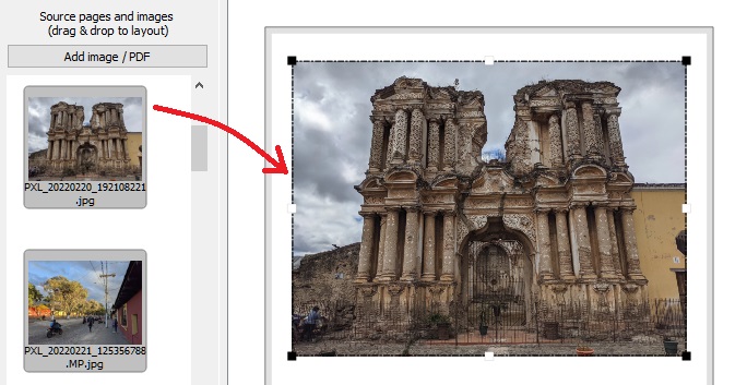 Screenshot Drag and Drop